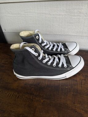 Classic Black High-Top Canvas Sneakers